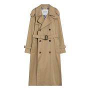 Dubbelborstige Jas Burberry , Beige , Dames