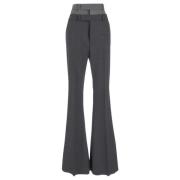 Wollen Lince Broek Sportmax , Gray , Dames