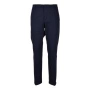 Elegante Stretchy Viscose Broek Dondup , Blue , Heren