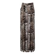 Zijdeblend Stijlvolle Broek Roberto Cavalli , Brown , Dames