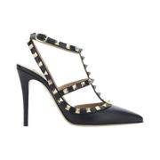 Studded Leren Stiletto Pumps Valentino Garavani , Black , Dames