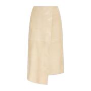 Leren rok Hannas By Herenne Birger , Beige , Dames