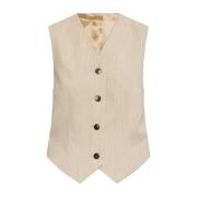 Vest Occa By Herenne Birger , Beige , Dames