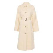 Klassieke Trenchcoat voor Vrouwen TotêMe , Beige , Dames