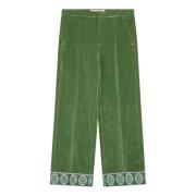 Wijde Losse Broek Valentino Garavani , Green , Heren