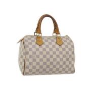 Pre-owned Fabric handbags Louis Vuitton Vintage , Beige , Dames