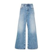 Blauwe Denim Jeans Diesel , Blue , Dames