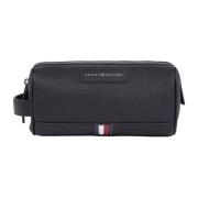 Zwarte Business Toilettas voor Mannen Tommy Hilfiger , Black , Heren