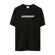 Biologisch Katoen Korte Mouw T-shirt Burberry , Black , Heren