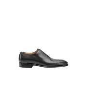 Handgemaakte kalfsleren Oxford schoenen Kiton , Black , Heren