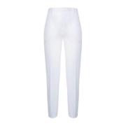 Handgemaakte Witte Katoenen Sigarettenbroek Kiton , White , Dames