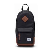 Katoenen Heritage Schoudertas Herschel , Black , Heren