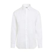 Elegante Witte Linnen Overhemd Etro , White , Heren