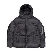 Nylon Puffer en Parka Jassen Alpha Industries , Gray , Heren