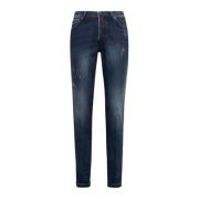 Slim Fit Katoenen Jeans Kiton , Blue , Heren