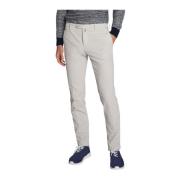 Stretch Katoen Gletsjer-Grijze Slim Fit Broek Kiton , Gray , Heren