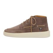 Suède leren hoge bootschoenen Boggi Milano , Brown , Heren