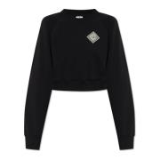 Geknipte sweatshirt Casablanca , Black , Dames