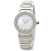 Pre-owned Glass watches Bvlgari Vintage , White , Dames