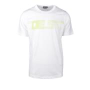 Katoenen T-shirt Diesel , White , Heren