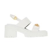 Stijlvolle Sandalen voor Zomerse Dagen Versace , White , Dames