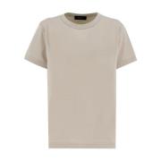 Diamantdraad Jersey T-shirt Fabiana Filippi , Gray , Dames