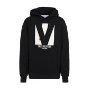 Zwarte Sweatshirt Verhoog Garderobe Mode Statement Valentino , Black ,...