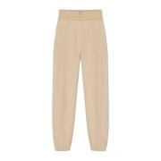 Broek met logo Moncler , Beige , Dames