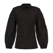 Shirt met zak Moncler , Black , Dames