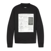 Gedrukte sweatshirt MM6 Maison Margiela , Black , Heren