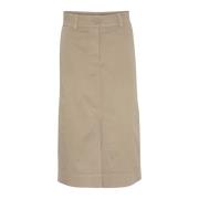 Desert Taupe A-lijn Rok Part Two , Beige , Dames