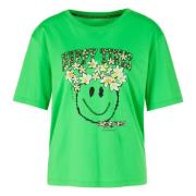 Biologisch katoenen T-shirt Marc Cain , Green , Dames