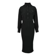 Damesjurk van Wol en Viscose Prada , Black , Dames