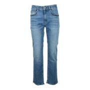 Stijlvolle Denim Jeans met Elastaan Love Moschino , Blue , Dames