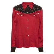 Rode Western Shirt voor Mannen Bode , Red , Dames