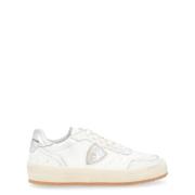 Stijlvolle Lage Damessneakers Philippe Model , White , Dames