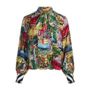 Multikleur Gestreepte Vakantiedromen Shirt Alice + Olivia , Multicolor...