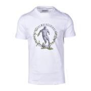 Stijlvolle Katoenen T-Shirt Collectie Bikkembergs , White , Heren