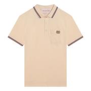 Polo Shirt Korte Mouw Valentino Garavani , Beige , Heren