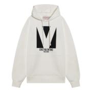 Hoodie Valentino Garavani , Beige , Heren