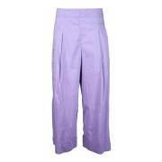 Katoenmix Stretch Broek Liviana Conti , Purple , Dames