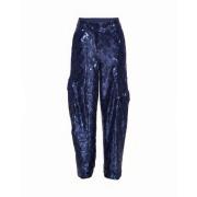 Soft Fit Taps Toelopende Broek Rotate Birger Christensen , Blue , Dame...