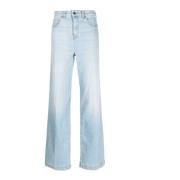 Wijde pijp vijf zakken Donna Jeans Emporio Armani , Blue , Dames