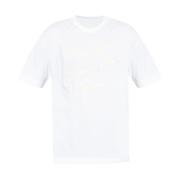 T-shirt met geborduurd logo en ronde hals van jersey Givenchy , White ...