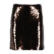 Monochrome Elegant Rok Jurk Marella , Brown , Dames