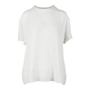 Zijden Gebreide Top Givenchy , White , Dames