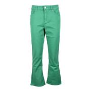 Flared Jeans Department Five , Green , Dames