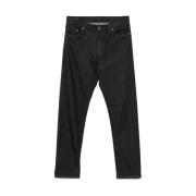 Zwarte Klassieke Five-Pocket Jeans Ermenegildo Zegna , Black , Heren