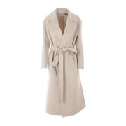 Beige Wollen Omslagjas Max Mara , Pink , Dames