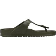 Stijlvolle Gizeh EVA Flip Flops voor Mannen Birkenstock , Green , Here...